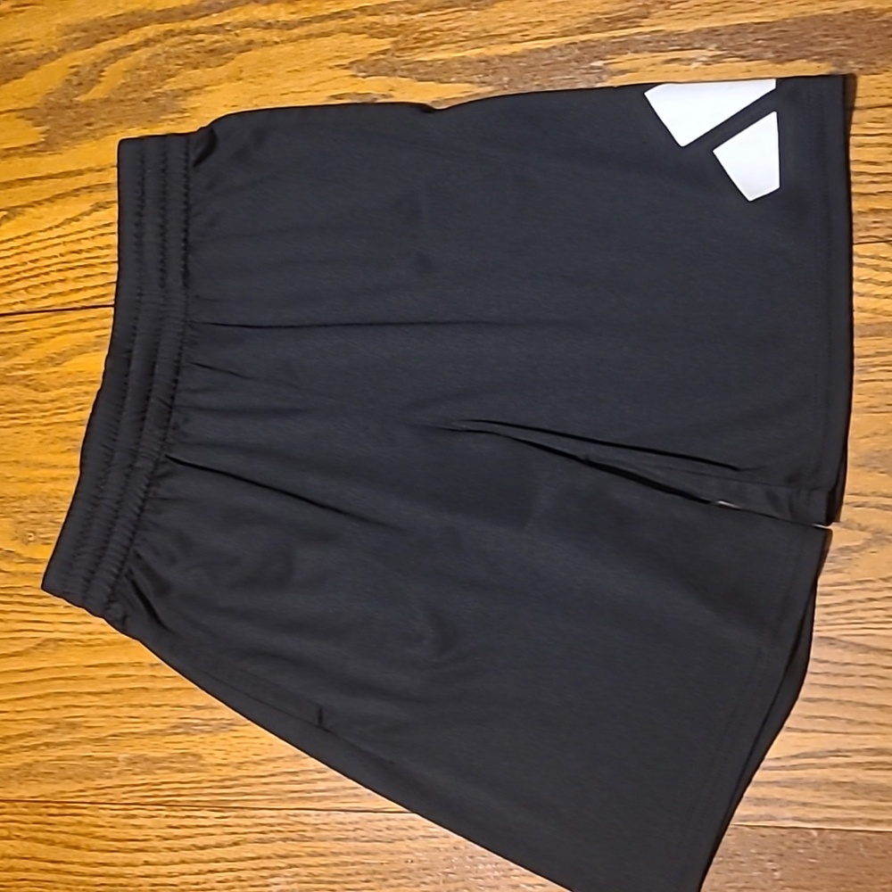 adidas Black and White Athletic Shorts - Boy's Medium